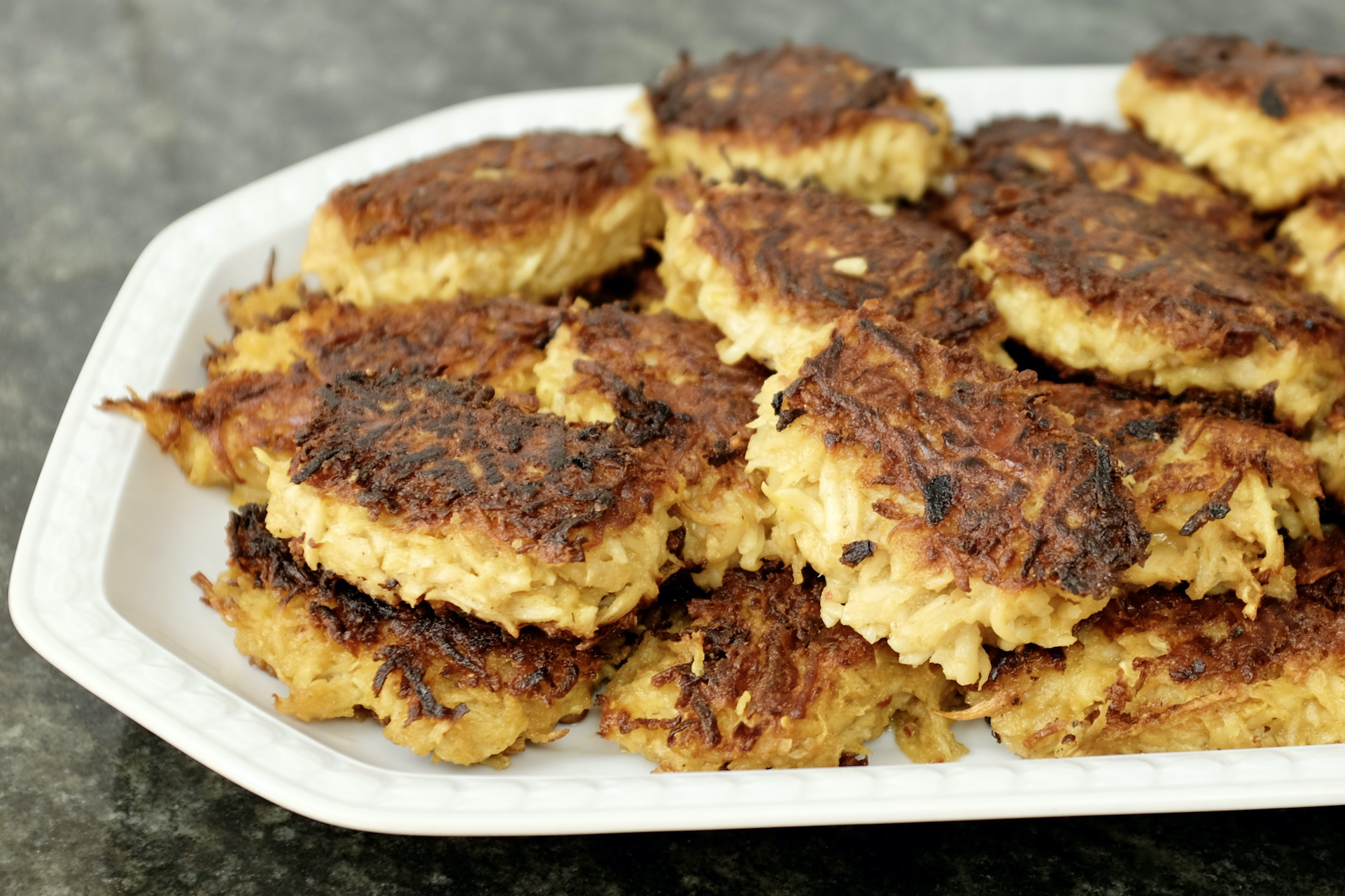 roasted grated celeriac veggie steak