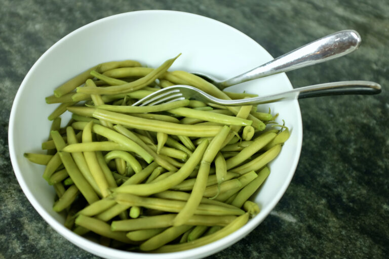 boiled green beans