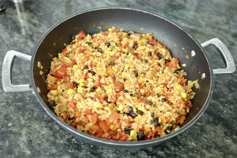 one pot mexican veggie ready spiced rice casserole