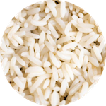 semi milled white rice