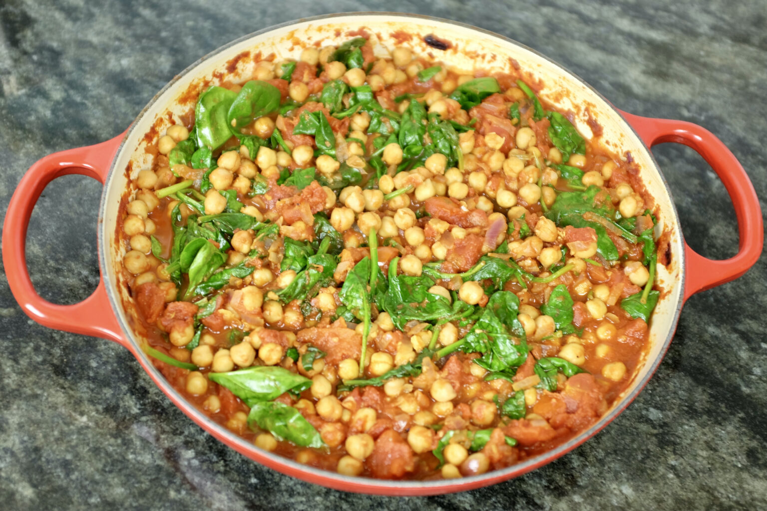 Spanish chickpea and spinach stew - Nielsen Good Food