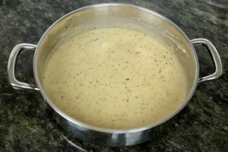 creamy beef sauce with a hint of garlic oregano and basil